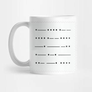 Morze code Mug